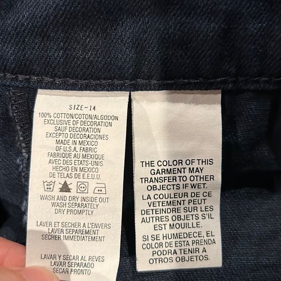 NWT Tommy Hilfiger Premium Denim Dark Blue Wash Boot Cut Jeans Size 14 Oct 2003 - Picture 16 of 16